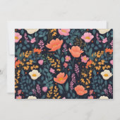 Leuke Woodland Fox Waterverf Bloemen 3e Verjaardag Kaart (Achterkant)