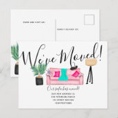 Leuke woonkamer illustratie bewegende aankondiging (Voorkant / Achterkant)