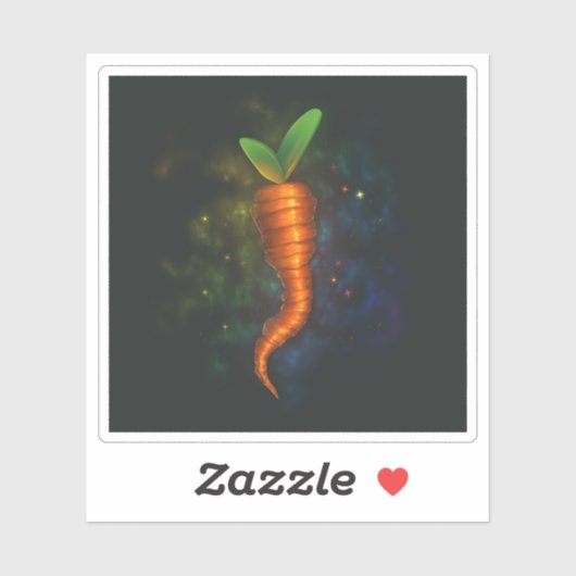 Leuke Wortel Sticker Vierkant Koken Scrapbook (Vel)
