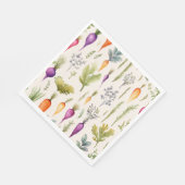 Leuke wortel thema servetten (Hoek)