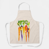 Leuke wortelen waterverf kunst schort (Voorkant)
