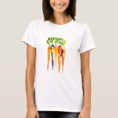 Leuke wortelen waterverf kunst t-shirt (Voorkant)