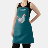 Leuke Wyandotte kippenhoen Waterverf gepersonalise Schort (Insitu)