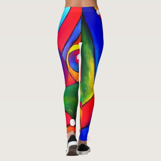 Leuke Yoga Leisure Leggings|Katalin Bator-Hos Art Leggings (Achterkant)