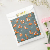 Leuke yoga vossen grappig groen bedankzakje (Gezegeld)