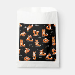 Leuke yoga vossen grappig zwart bedankzakje