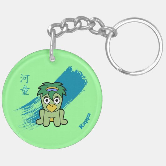 Leuke Yokai Kappa Sleutelhanger (Achterkant Links)