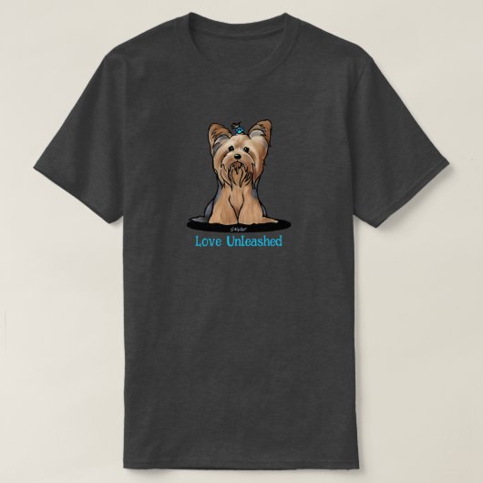 Leuke Yorkie Terrier T-shirt (Design voorkant)