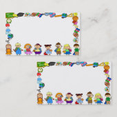 leuke zakenkaart voor kinderen en plezier visitekaartje (Voorkant / Achterkant)