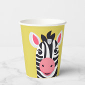 Leuke Zebra Face safari dierentuin Wild oerwoud Ve Papieren Bekers (Achterkant)