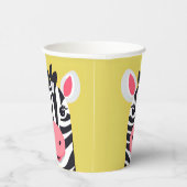 Leuke Zebra Face safari dierentuin Wild oerwoud Ve Papieren Bekers (Rechts)