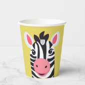 Leuke Zebra Face safari dierentuin Wild oerwoud Ve Papieren Bekers (Voorkant)