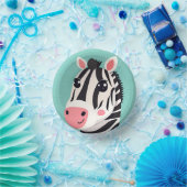 Leuke Zebra Face safari Wild oerwoud Verjaardagsfe Papieren Kommen (Feest)