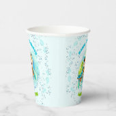 Leuke Zeeen schildpad voor Boy's First Birthday Papieren Bekers (Rechts)