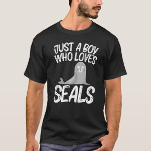 Leuke zeehond voor jongens Kinder Zee Lion Zoo Ani T-shirt