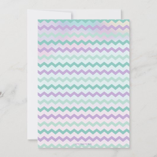 Leuke zeemeermin Baby shower Onder het Zee Baby Me Kaart (Achterkant)