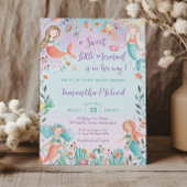 Leuke zeemeermin Baby shower Onder het Zee Baby Me Kaart