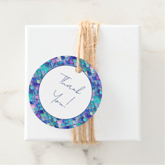 Leuke zeemeermin kleine meisjes verjaardagsfeestje bedankjes labels (In situ)