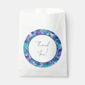 Leuke zeemeermin kleine meisjes verjaardagsfeestje bedankzakje (Voorkant)