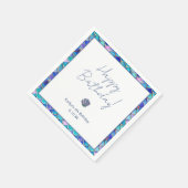 Leuke zeemeermin kleine meisjes verjaardagsfeestje servet (Hoek)