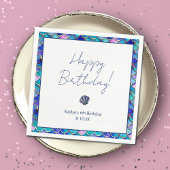 Leuke zeemeermin kleine meisjes verjaardagsfeestje servet