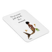 Leuke zeemeermin met zeepaardjes Flexibele fotomag Magneet (Rechterzijde)