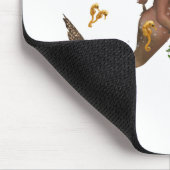 Leuke zeemeermin met zeepaardjes Mousepad Muismat (Hoek)
