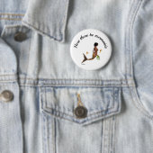 Leuke zeemeermin met zeepaardjes pin Button (In situ)