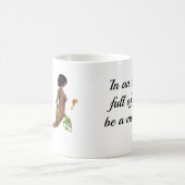 Leuke zeemeermin met zeepaardjes Quote Coffee Mok (Center)