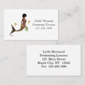 Leuke zeemeermin met zeepaardjes Visitekaartje (Voorkant / Achterkant)