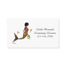 Leuke zeemeermin met zeepaardjes Visitekaartje