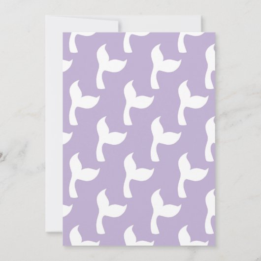 Leuke zeemeermin onder het Zee Verjaardagsfeest Kaart (Achterkant)