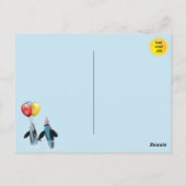 Leuke Zeemeermin op het Strand Verjaardags Postkaa Briefkaart (Achterkant)