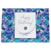 Leuke zeemeermin schalen patroon kleine meisjes ve groot cadeauzakje (Voorkant)