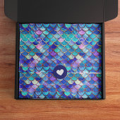 Leuke zeemeermin schalen patroon meisjes verjaarda tissuepapier