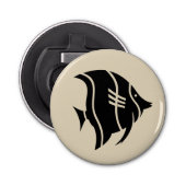 leuke zeeslende visthema | button flesopener (Voorkant)