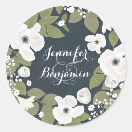 Leuke zegel of dank u bruiloft gunst sticker