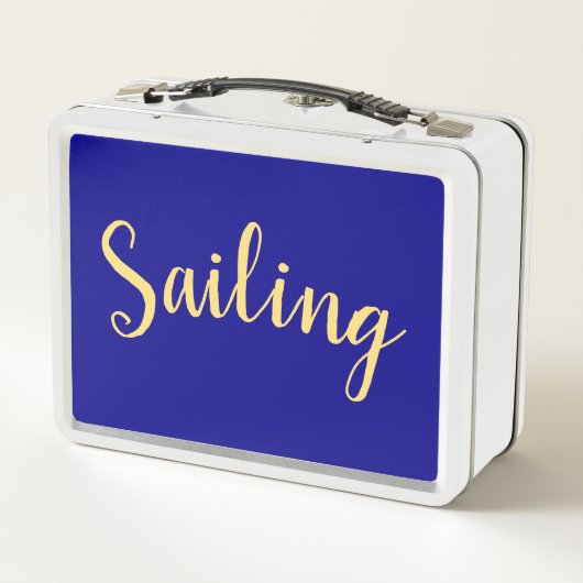 Leuke ZEILTEKST Kleurrijke Royal Blue Achtergrond (Achterkant)