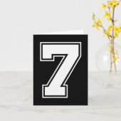 Leuke Zes Zeven 6 7 Meme Design Kaart (Gele Bloem)