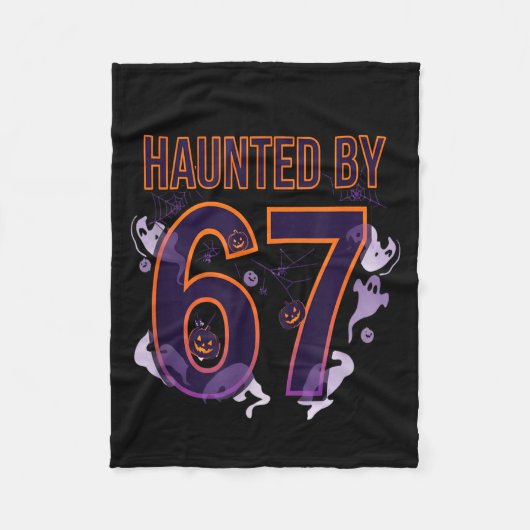 Leuke Zes Zeven 6 7 Meme Design Koppels Halloween  Fleece Deken (Voorkant)