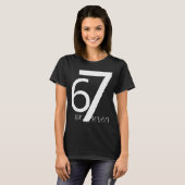 Leuke Zes Zeven 6 7 Meme Ontwerp 6 7  T-shirt (Voorkant volledig)