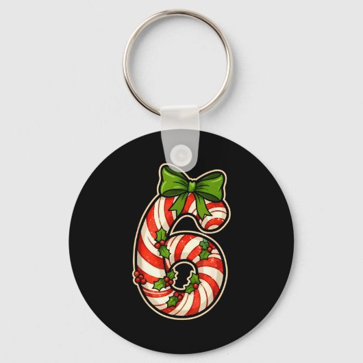 Leuke Zes Zeven 6 7 Meme Ontwerp Kerst Voor Mannen Sleutelhanger (Voorkant)