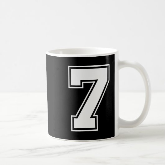 Leuke Zes Zeven 6 7 Meme Ontwerp Koffiemok (Rechts)