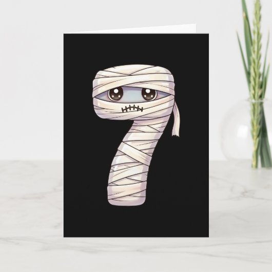 Leuke Zes Zeven 6 7 Meme Ontwerp Koppels Halloween Kaart (Voorkant)