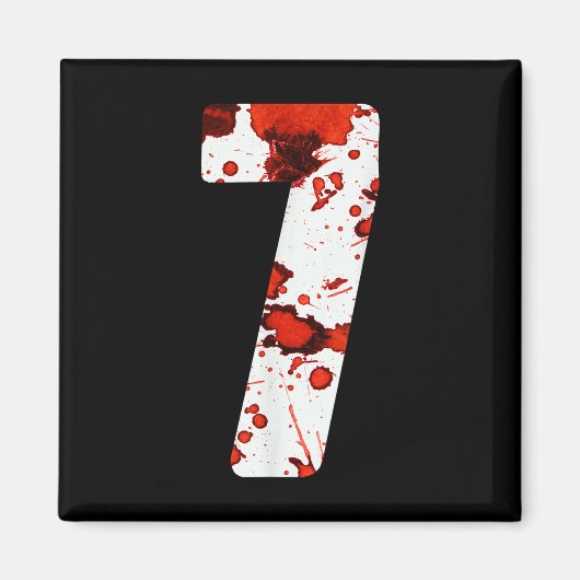 Leuke Zes Zeven 6 7 Meme Ontwerp Koppels Halloween Magneet (Voorkant)