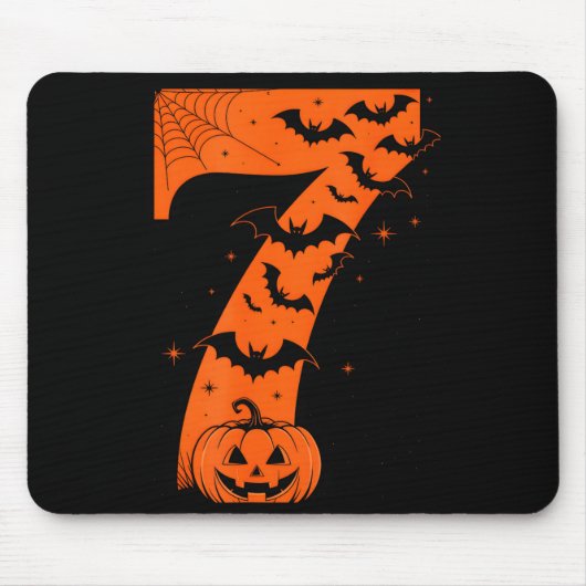 Leuke Zes Zeven 6 7 Meme Ontwerp Koppels Halloween Muismat (Voorkant)