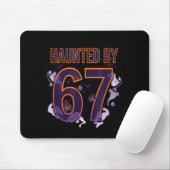 Leuke Zes Zeven 6 7 Meme Ontwerp Koppels Halloween Muismat (Met muis)