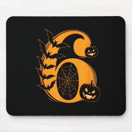 Leuke Zes Zeven 6 7 Meme Ontwerp Koppels Halloween Muismat (Voorkant)