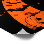 Leuke Zes Zeven 6 7 Meme Ontwerp Koppels Halloween Poster (Hoek)