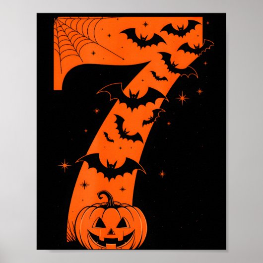 Leuke Zes Zeven 6 7 Meme Ontwerp Koppels Halloween Poster (Voorkant)